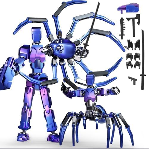 BOZOBO (Assembly Required) T-Spider 13 Action Figure Set -Titan 13 Action Figure with