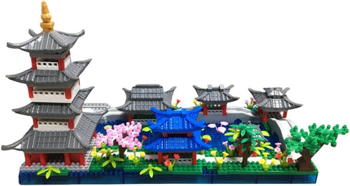 Kadablk Landscape,950 Architecture Chinese Style of Suzhou Garden,Hangzhou's West Lake,Build Iconic Asian PCS mini