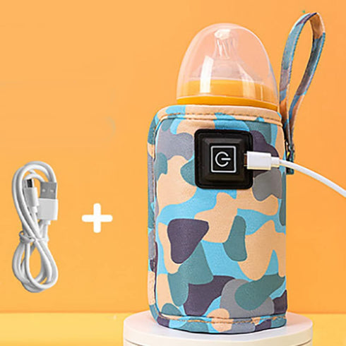 TTAMG Srutueo Universal USB Milk Water Warmer Travel Stroller Insulated Bag Portable Baby Nursing Bottle Heater