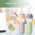 Haakaa Silicone Baby Food Dispensing Spoon Feeder 4oz, Infant Squeeze Feeder for Puree and Solid Food
