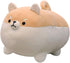 Shiba Inu Dog Plush Pillow, Corgi Stuffed Animal Hug Pillow Gifts for Boys & Girls (Brown, 11.8in)
