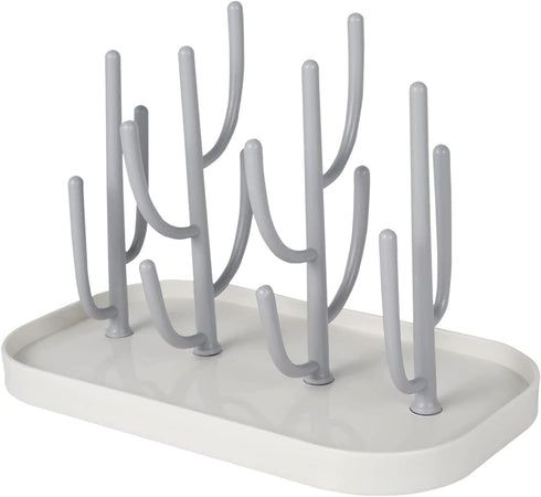 Baby Essentials Bottle Drying Rack, Detachable Holder for Nipples, Cups, Pump Parts, and Accessories (Gray)