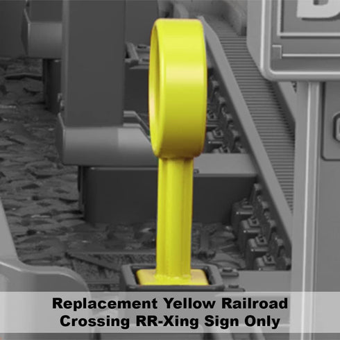 Thomas and Friends 2-in-1 Transforming Thomas Playset - GXH08 Replacement Part with Yellow Railroad Crossing Sign