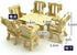 1:20 34Sets Sets) NWFashion Scale Wooden Piecese Furnitures for Dollhouse(Furniture