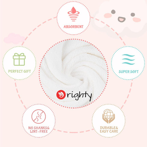 8 Pack 20x10 Inch Orighty Burp Cloths for Baby - Super Soft & Absorbent Coral Fleece Baby Burp Cloth, Gentle Large