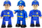 FUNERICA Toy Police Officer Set - 3 Pcs Detailed Little People Police Action Figures for Toddlers and Kids