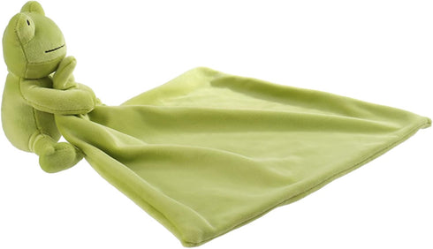 Apricot Lamb Stuffed Animals Security Blanket, Green Frog, 13 Inches, Luxury Snuggler Plush