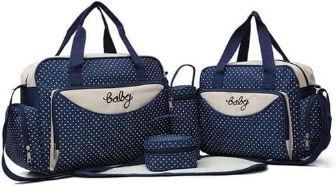 Generic 5PCS Diaper Bag Tote Set - Baby Bags for Mom Bleu