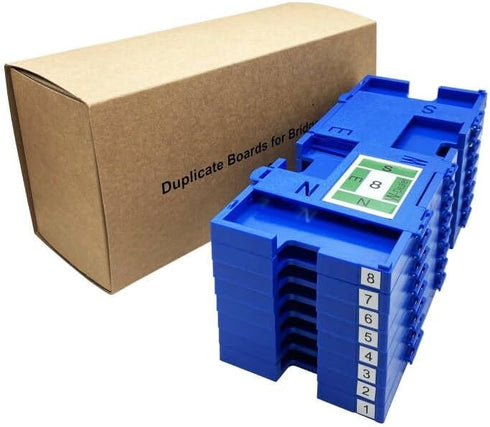 8PCS Bridge Game Duplicate Boards, Bridge Kit for Cards Game, Each Board Includes Directions, Dealer, Suit for Parties