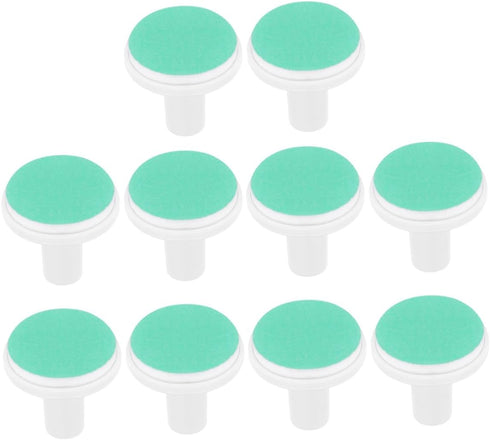 COLLBATH 10Pcs Trimmer Electric Nail Replacement Grinding Heads and Gentle Nail Care Pads for Newborns