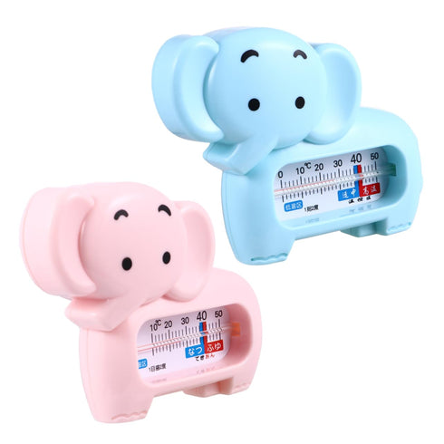 LOLIPPYY 2pcs Elephant Bath Water Thermometer Adorable Cartoon Design for Safety Measurement Bathtub