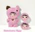 Mckkymi Nommi 1PC, (1 7 Plush Blind Box, Kawaii Cute Series Stuffed Blind Box Doll Kawaii Mystery Plush Toys