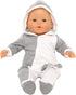 Baby Doll Clothes Casual Cute Handmade Elephant Long-Sleeved Outfit with Hat for 14-17 Inch Dolls Gift Set