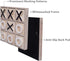 JEVERGN 12.6" Large Wooden Tic Tac Toe Game, Rustic Coffee Table Game, Family Games for Adults & Kids