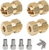 Brass Wheel Hex Hub 10mm(+6mm) Extenders Adaptor Set for 1/18 TRX4M RC Crawler Car Upgrade Parts