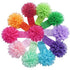 10Pcs Baby Girls Headbands – Soft Elastic Hair Bands with 10 Lovely Colour Chiffon Flowers for Toddlers and Kids