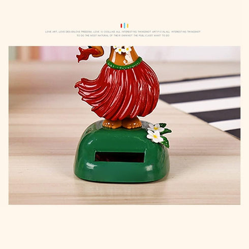 Solar Dancing Toys - Hula Girl Dancer Figures for Car Dashboard, Home Office, No Batteries Required