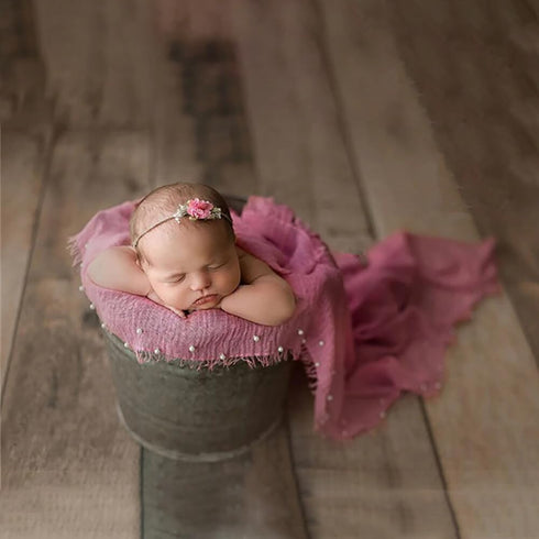 Eforcase Newborn Photography Props Wrap Pearl Decor Wrap Blanket Swaddle Baby Photo Props Photoshoot Wraps Swaddles