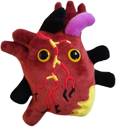 GIANTmicrobes Heart Disease Plush - Educational Gift for Friends, Students, Educators, Patients, and Doctors