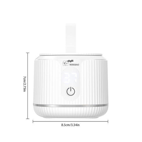 TARSHYRY 4 4 Portable Milk Warmer for Travel,Portable Baby Milk Bottle Warmer Levels Temperature Adjustable Wireless