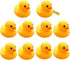 Yhobulis 10Pcs Mold Free Yellow Rubber Ducks Waterproof Bath Duck Toys for Toddlers