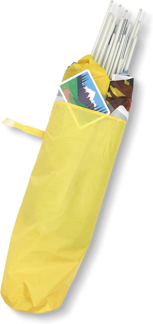 Melissa & Doug Cozy Cottage Fabric Play Tent and Storage Tote - Yellow