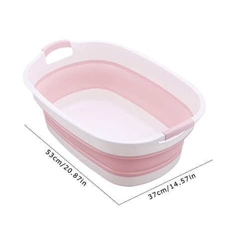 Generic ToddlerBathTub- Foldable Washing Basin, Portable PetBathTub| Lightweight Travel BabyBathTub, Dog Washing