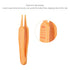 4 Pieces Safe Nose Cleaning Tweezers, Effective Clip Care Tool for Ear Nose Navel Clean, Nipper Plier Forceps