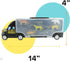 Boley 8 Piece 14" Safari Transport Truck Carrier with Miniature Animal Figures and Portable Truck