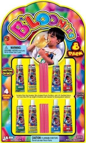 JA-RU Bloonies Magic Plastic Bubbles Variety Pack, Kids Super Elastic Bubble Balloons, Party Favors