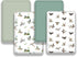 FIGEPO 4 Pack Pack (Pack Mallard Duck Baby N Play Sheets Neutral Unisex Breathable Fitted Nursery Sheets for Baby Girl