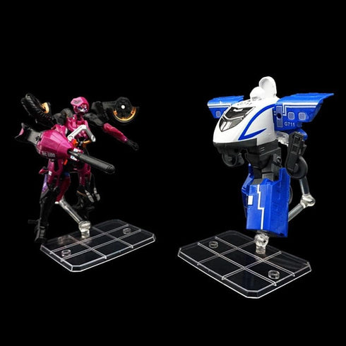 Transparent Action Figure Stand, Doll Model Display Holder Base, Compatible with HG RG SD SHF Gundam 1/144