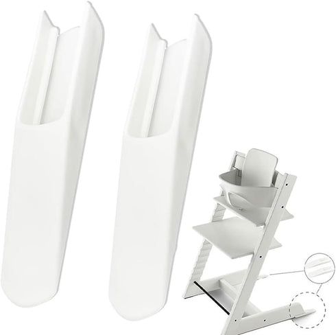 Generic Highchair Safety Leg Extension Pad Easy Install Leg Feet Insert Cover(White)