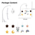 TuiVeSafu Baby Musical Crib Mobile with Hanging Rotating Toys,Infant Bed Decoration for Newborn Boys and Girls