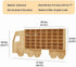 Wood Toy Car Display Rack, Holds 42 Diecast Cars Model Car Display Case 1/64 Scale Organizer Freestanding or