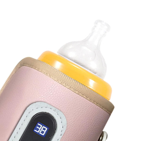 Pink USB Baby Bottle Warmer with LCD Temperature Control