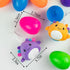 24 Pack Easter Basket Stuffers Easter Basket Essentials Prefilled Plastic Eggs with Axolotl Plush Toys Mini Mexican