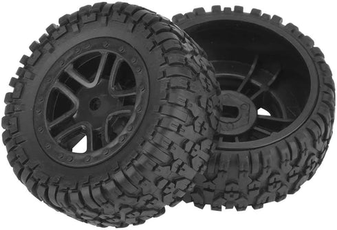 2pcs Toys Car Tire, PX RC Truck Rubber Wheel Tire with Hub for 9301 1/18 Model Car
