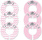 6 Baby Girl Nursery Clothing Size Closet Dividers, Pink Elephant (1.25 Inch Rod)