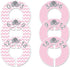 6 Baby Girl Nursery Clothing Size Closet Dividers, Pink Elephant (1.25 Inch Rod)