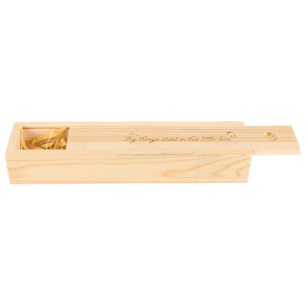VOSAREA Wooden Pregnancy Test Keepsake Box for Announcement Decorative Storage for Memorable