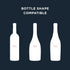 Mlle Label (Pack 2) Pregnancy Announcement Wine Labels - Baby Coming Soon Announcement for Partner, Parents, Grand