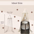 Wonder Space Kids Bed Canopy with Ruffles, Pastel Neutral Color for Boys & Girls, Frilled Cotton Tent Nursery Room Baby