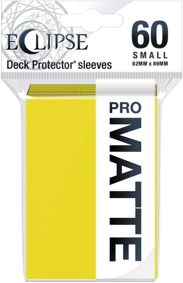 Eclipse Matte Small Sleeves - Lemon Yellow (60 Pack)