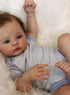 Anano Real Baby Full Body Silicone Doll Boy, 19 Inch Anatomical Correct Realistic Flexible Reborn Baby