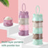 Enfudid 4 Portable Milk Powder Dispensers Pot, Layer Formula Milk Storage Container Portable Food Storage Containers