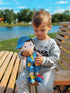 Doll(16''), 2-Year-Old LeyaDoll Soft Bady Educational Soft Baby Learning Sensory Doll for Toddlers, Montessori Toys