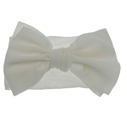 KIDOCHEESE Hairband - Soft Nylon Hairbands with Bows for Baby Girl, 5 Count, Adjustable Size, Perfect for Occasions