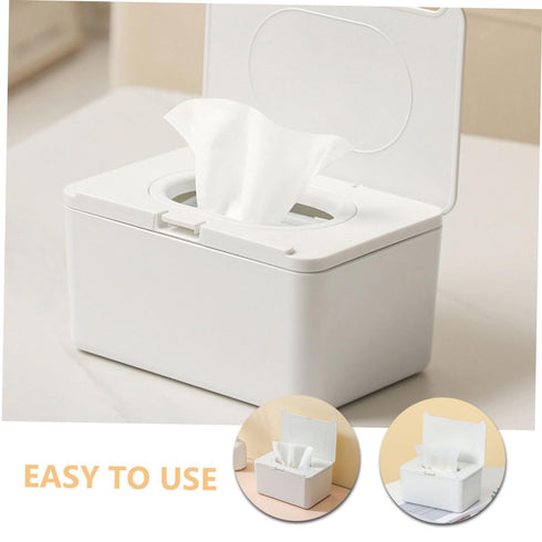 Generic 2pcs Portable Wipes Holder for Adult Durable Wet Wipes Dispenser Versatile Storage Container for Bathroom
