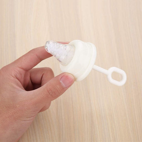 caralin 5 Size11x2cm(4.33x0.79in), Pcs Nipple Bottle Brushes Baby Bottle Nipple Cleaner for Dense Bristles Baby